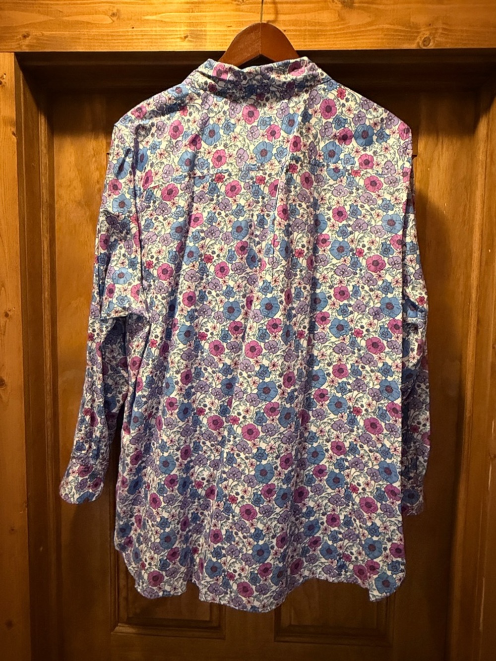 Talbots lightweight floral cotton blouse 2X - Picture 2 of 10